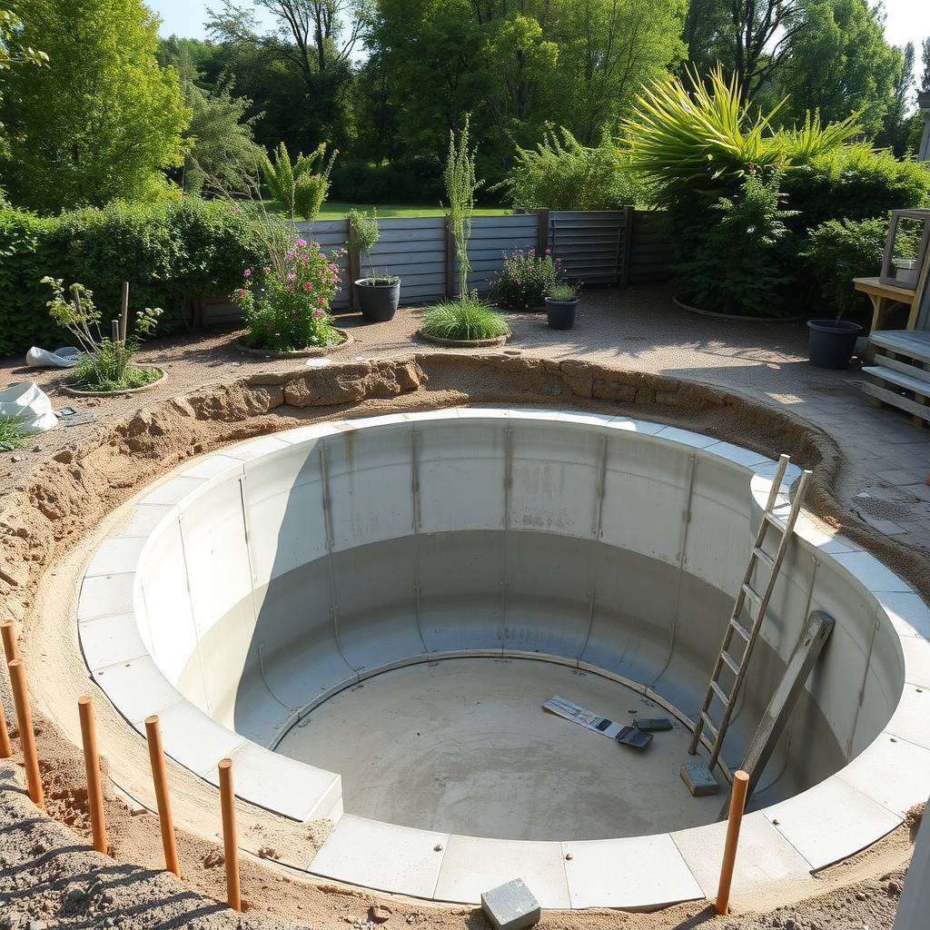 construction de piscine à Le Havre (illustration)
